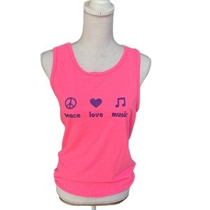 Peace Love Music Tank -New